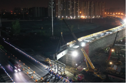 石家庄新城大道与复兴大街互通立交桥建设使用起重滑车